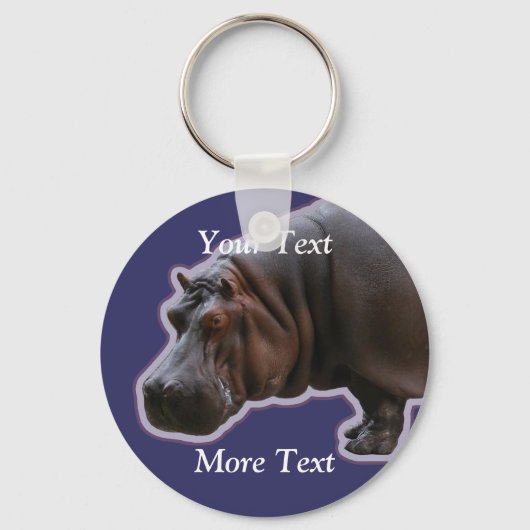 Hippopotamus Sleutelhanger (Voorkant)