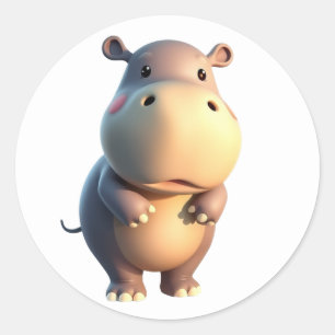 Hippopotamus Stickers