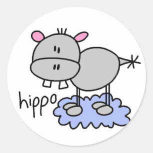 Hippopotamus Stickers Sticker