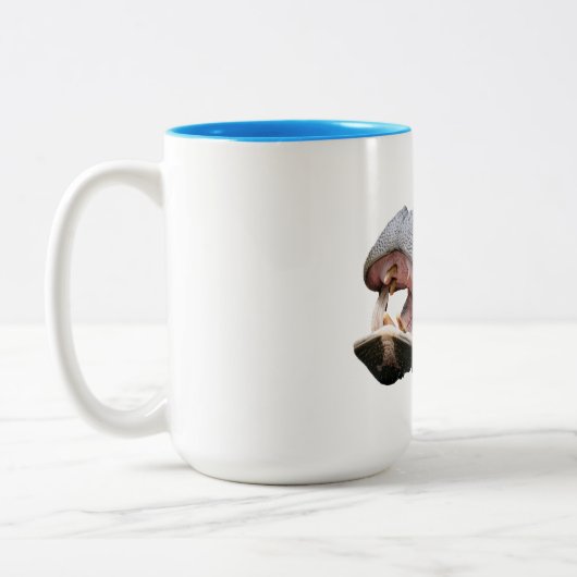 Hippopotamus Two-Tone Mug (Gauche)