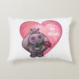 Hippopotamus Valentijnsdag Decoratief Kussen