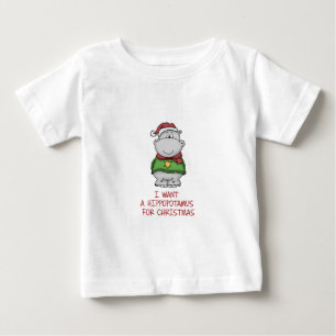 Hippopotamus voor Kerstmis - Cute Hippo Design