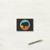 Hippopotomas Retro Sun Post-it® Notes (Op bureau)