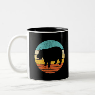 Hippopotomas Retro Sun Tweekleurige Koffiemok
