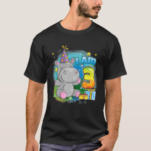 Hippos 3 jaar oud Kinder 3 jaar sinds 2018 T-shirt