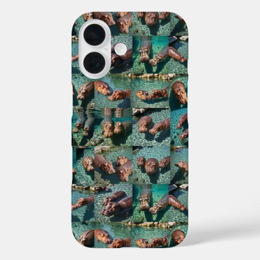 Hippos bij Play: A Pond Paradise Case-Mate iPhone Case (Achterkant)