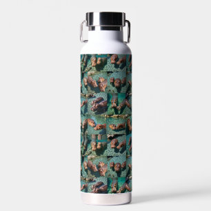 Hippos bij Play: A Pond Paradise Waterfles