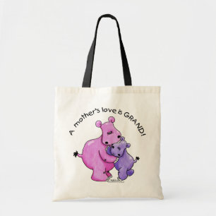 Hippos-Een moeders liefde is geweldig! Tote Bag