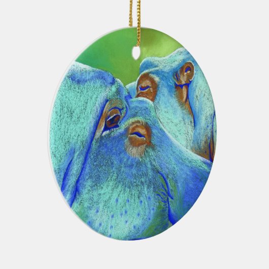 Hippos Keramisch Ornament (Rechts)