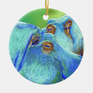 Hippos Keramisch Ornament