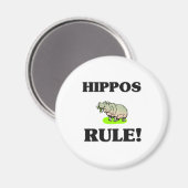 HIPPOS regel! Magneet (Voorkant / Achterkant)