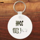 Hippos Rock! Button Sleutelhanger (Voorkant)