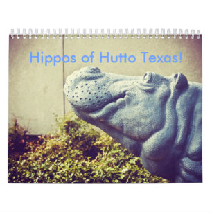 Hippos van Hutto Texas. II Kalender