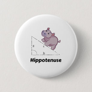 Hippotenuse Funny Wiskunde Ronde Button 5,7 Cm