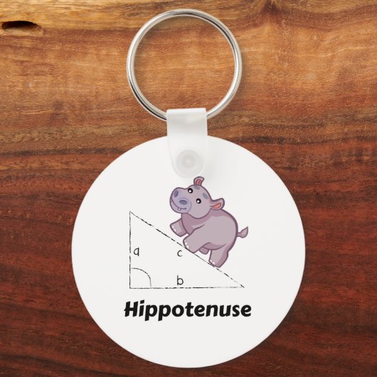 Hippotenuse Funny Wiskunde Sleutelhanger (Voorkant)