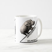 Hippotenuse Hypotenuse Funny Wiskunde Geometry Mok (Voorkant rechts)