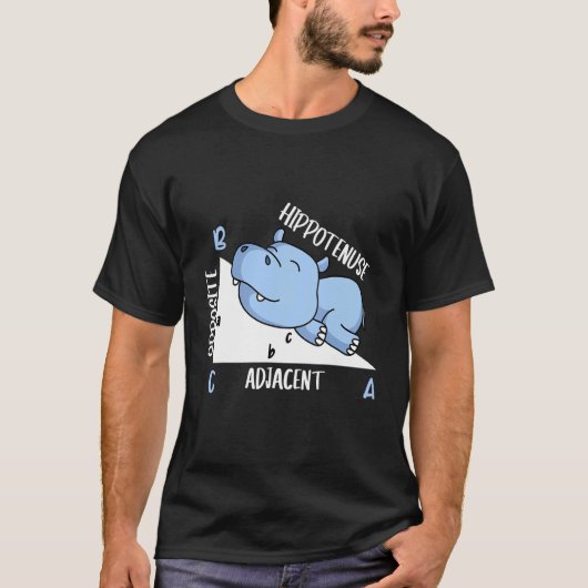 Hippotenuse wiskunde leraar wiskunde t-shirt (Voorkant)