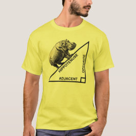 Hippotus Hypotenusa Grappige Wiskunde Geometrie T- T-shirt