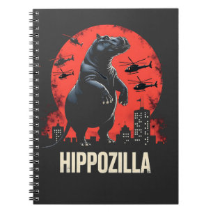 Hippozilla Spooky Moo Deng Baby Pygmy Hippo Notitieboek