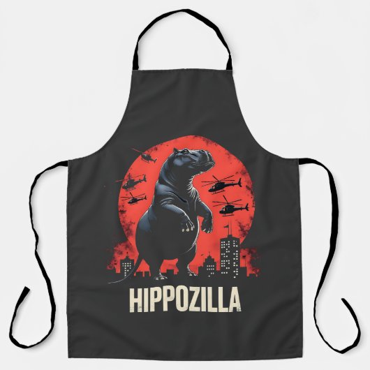 Hippozilla Spooky Moo Deng Baby Pygmy Hippo Schort (Voorkant)
