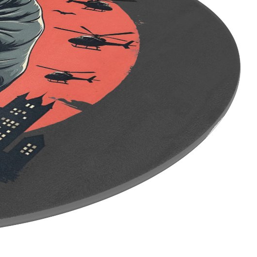 Hippozilla Spooky Moo Deng Hippo Halloween Snijplank (Hoek)