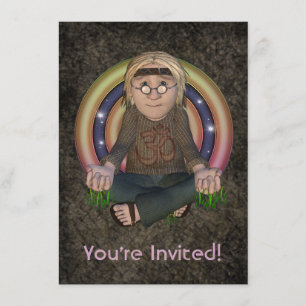 Hippy 60's Uitnodiging van de Middelgrote Partij