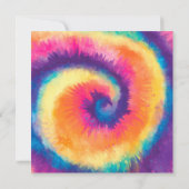 Hippy Boho Tie Dye Tye Bridal Show Invitation (Dos)