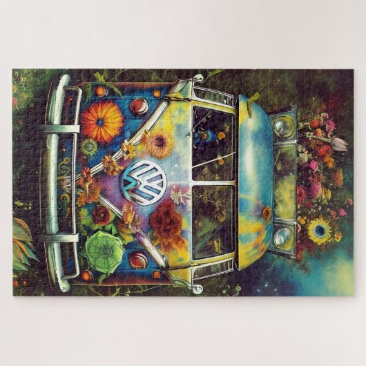 Hippy Bus Jigsaw Puzzle (Horizontal)