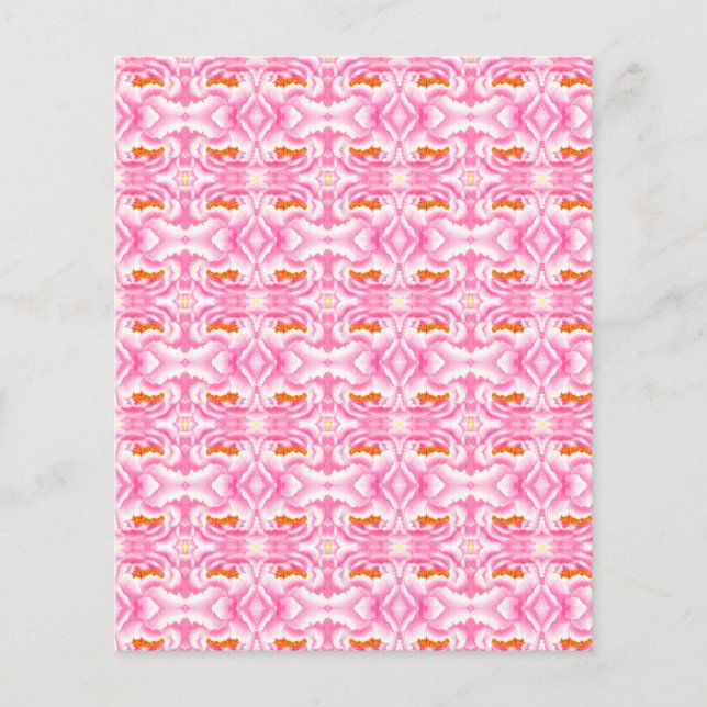 Hippy Chic roze en Oranje Stropdas-Dye Scrapbook P (Voorkant)