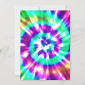 Hippy Chic Tie Dye Tye Die Wedding Invitation (Dos)