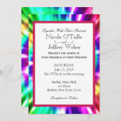 Hippy Chic Tie Dye Tye Die Wedding Invitation (Devant / Derrière)