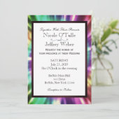 Hippy Chic Tie Tee Tye Die Faire-part de mariage (Debout devant)