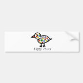 Hippy Chick Bumpersticker (Voorkant)