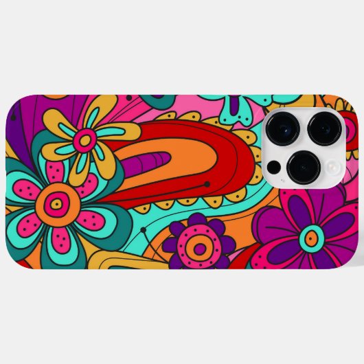 Hippy Floral Style Case-Mate iPhone Case (Achterkant (horizontaal))