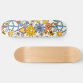 Hippy Floral Style Skateboard (Horizontaal)
