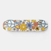 Hippy Floral Style Skateboard (Horizontaal)