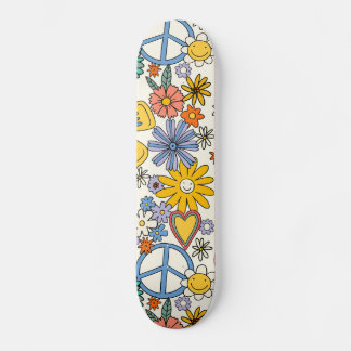 Hippy Floral Style Skateboard