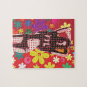 Hippy Flower child 60s-thema Legpuzzel (Horizontaal)