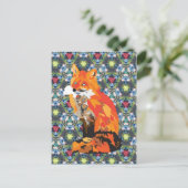 Hippy Fox Briefkaart (Staand voorkant)