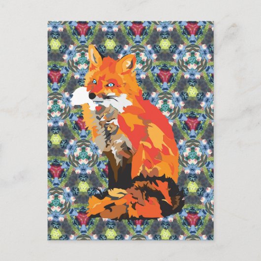 Hippy Fox Briefkaart (Voorkant)