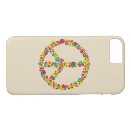 Hippy-gebuilbloemen Case-Mate iPhone Case (Achterkant (Horizontaal))