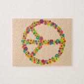 Hippy-gebuilbloemen Legpuzzel (Horizontaal)