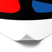 Hippy Groovy Peace Symbol Poster (Hoek)