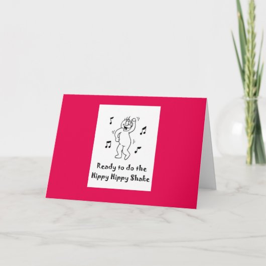Hippy Hippy Shake Kaart (Voorkant)