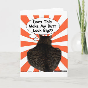 Hippy Kat maakt dit mijn kont groot? Kaart