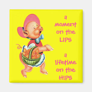 Hippy Miss Piggy Fridge Magnet Magneet