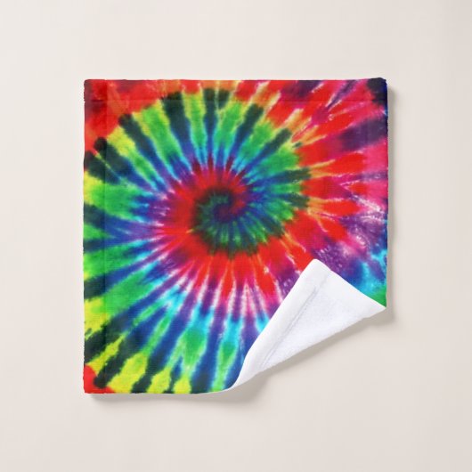 Hippy Peace Retro 60s Tie Dye Bad Handdoek (Wasdoekje)