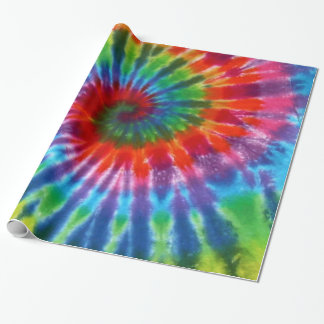 Hippy Peace Retro 60s Tie Dye Cadeaupapier