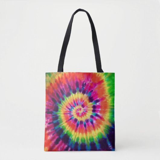 Hippy Peace Retro 60s Tie Dye Draagtas (Voorkant)