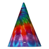 Hippy Peace Retro 60s Tie Dye Feesthoedjes (Rechts)